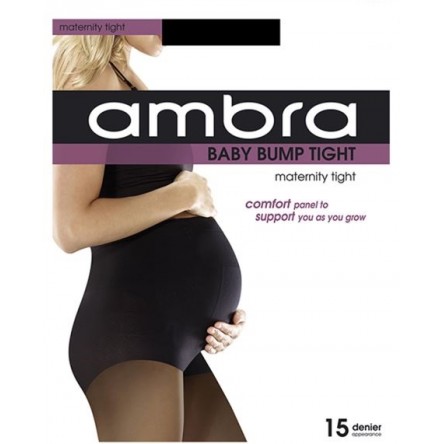 Ambra Baby Bump Sheer Maternity Tights