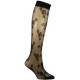 Columbine Flower & Spot Patterned Knee Highs