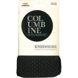 Columbine Light Diamond Patterned Knee Highs