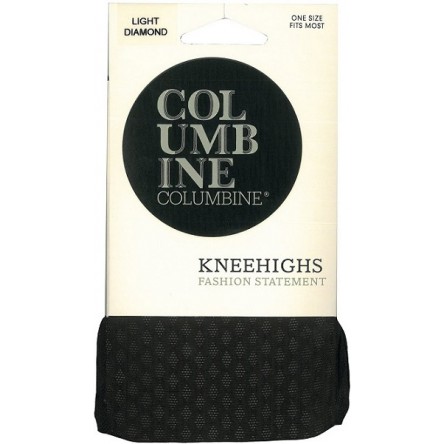 Columbine Light Diamond Patterned Knee Highs