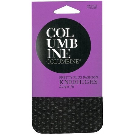 Columbine Light Diamond Patterned Pretty Plus Knee Highs