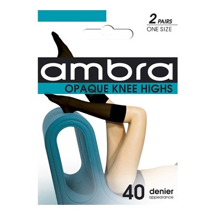 Ambra Opaque Knee High - 2 Pairs Ambra Opaque Knee High - 2 Pairs