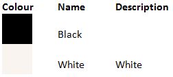 Columbine Black and White Colour Guide